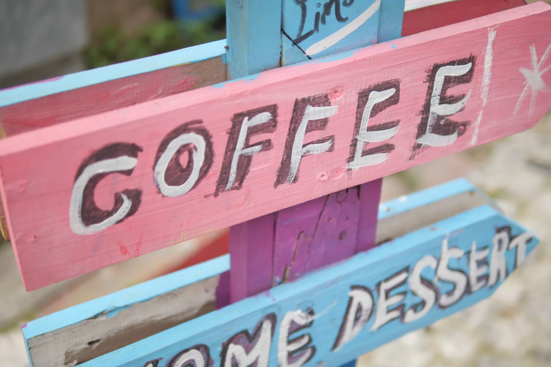 Hand-lettered coffee shop signage — neighborhood cafés we put online and on the map