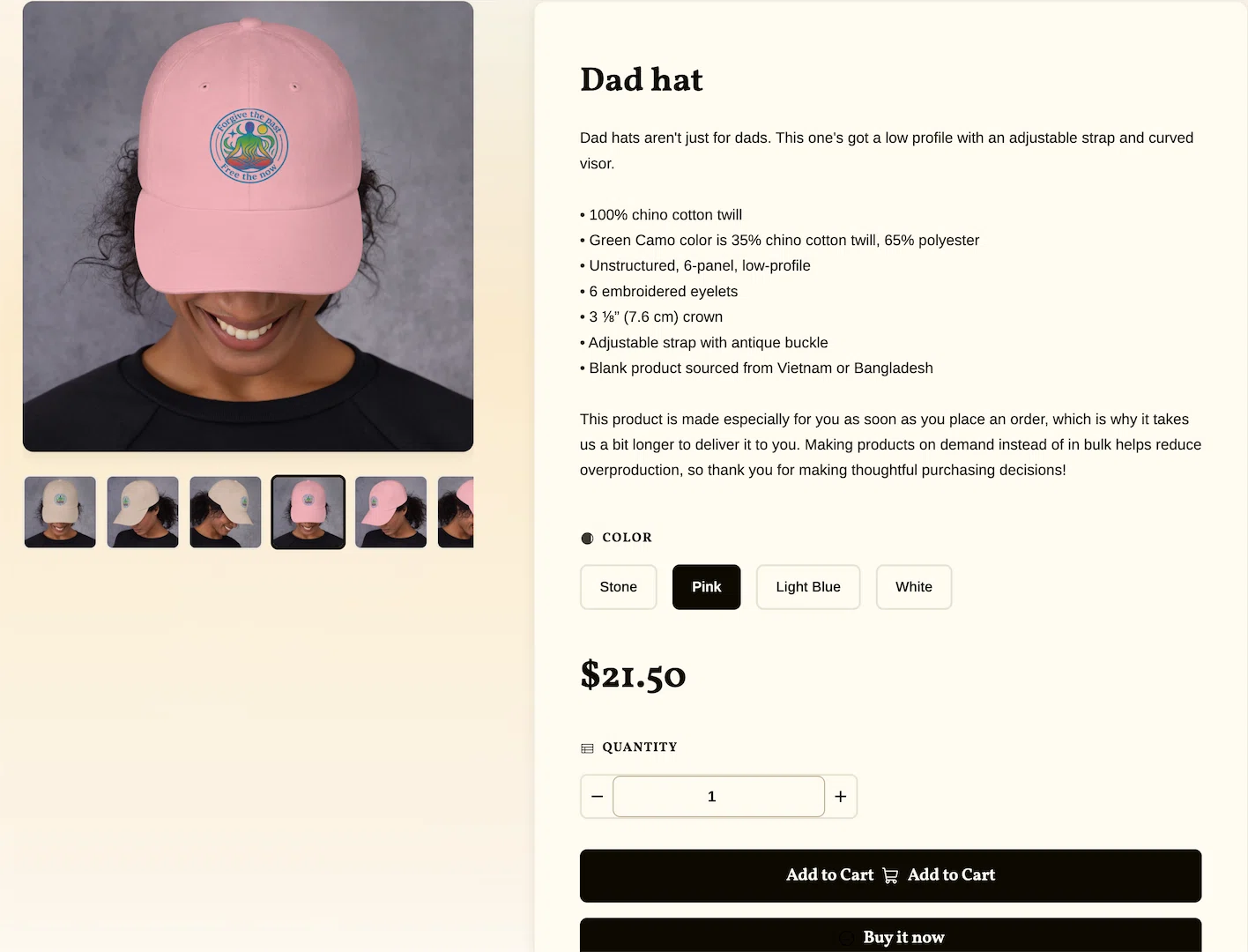 Product Detail Page - Product Variation 2